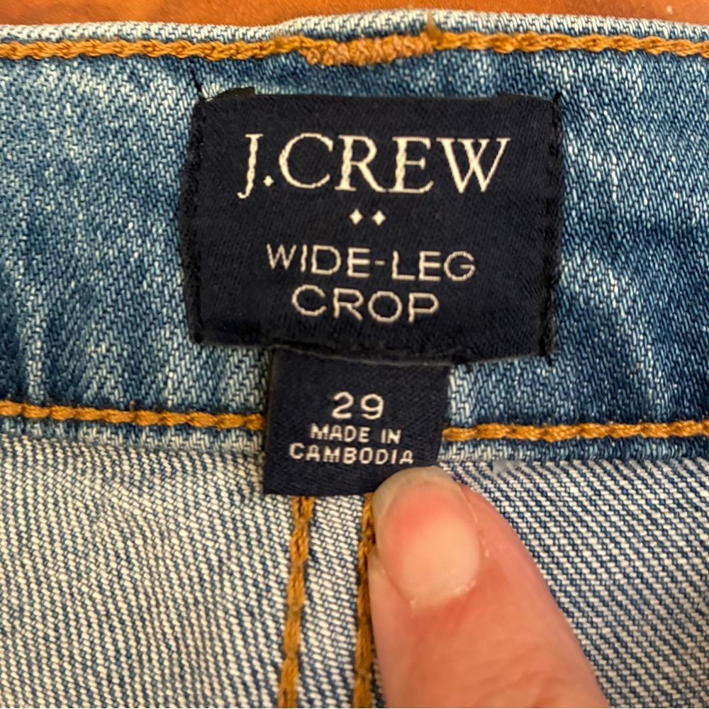 J.Crew Wide-Leg Crop Jeans